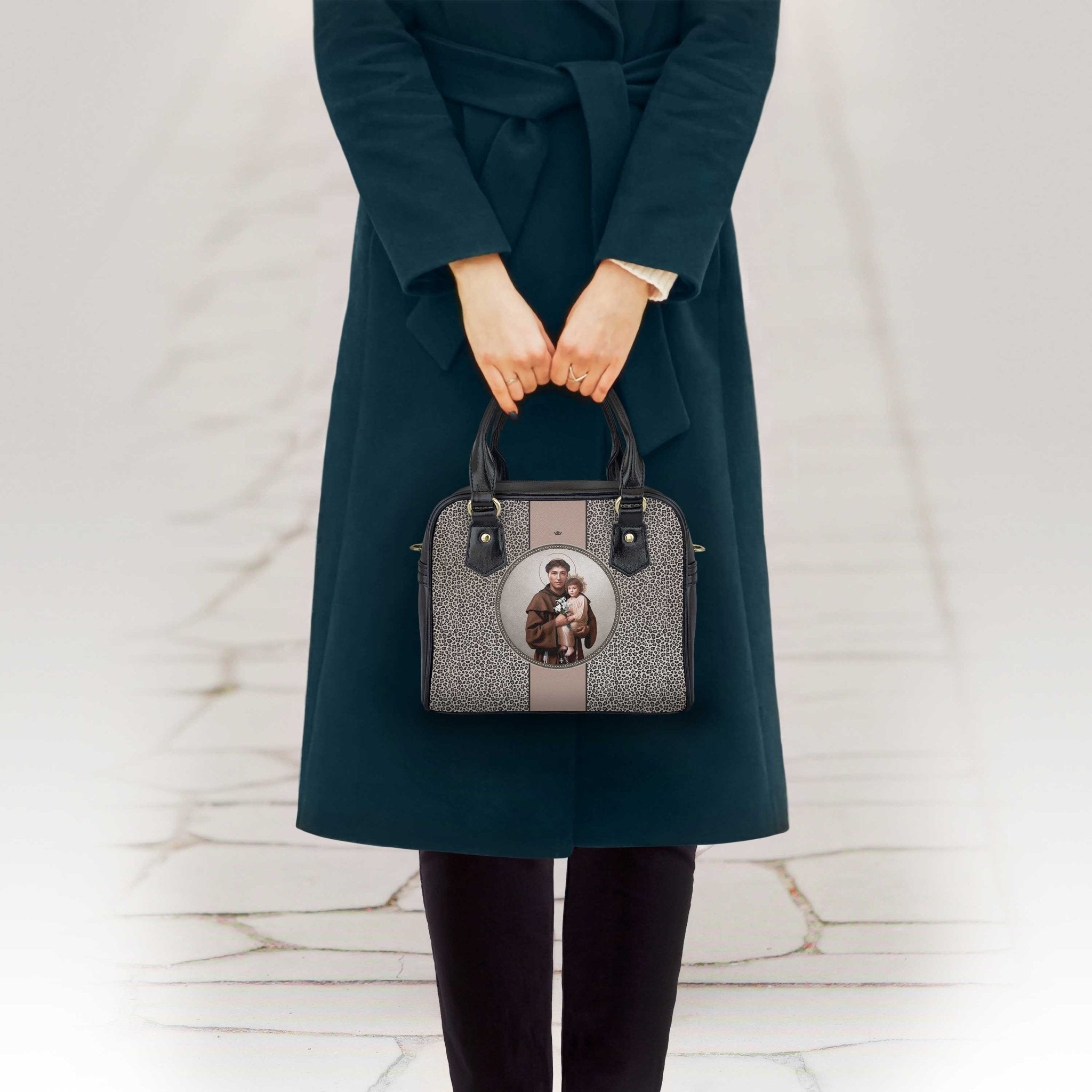 St. Anthony of Padua Medallion Handbag (Leopard) - VENXARA®