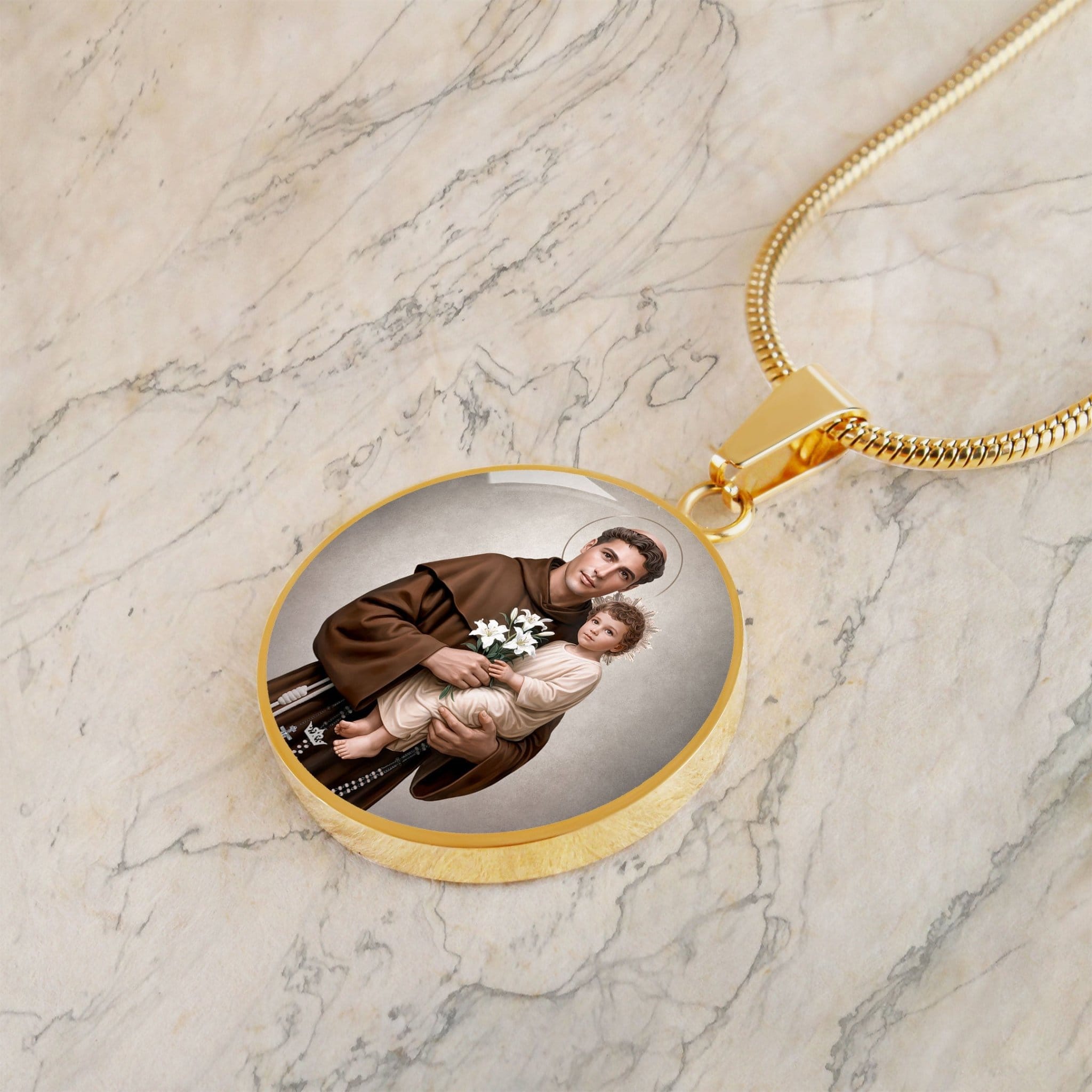 St. Anthony of Padua Pendant Necklace Copyright VENXARA