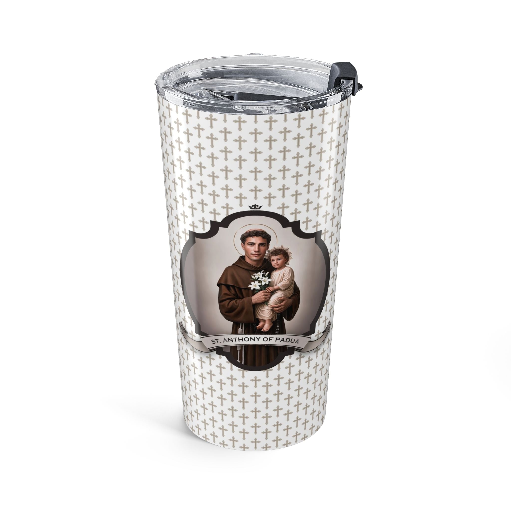 St. Anthony of Padua Tumbler (Crosses 20 oz) - VENXARA