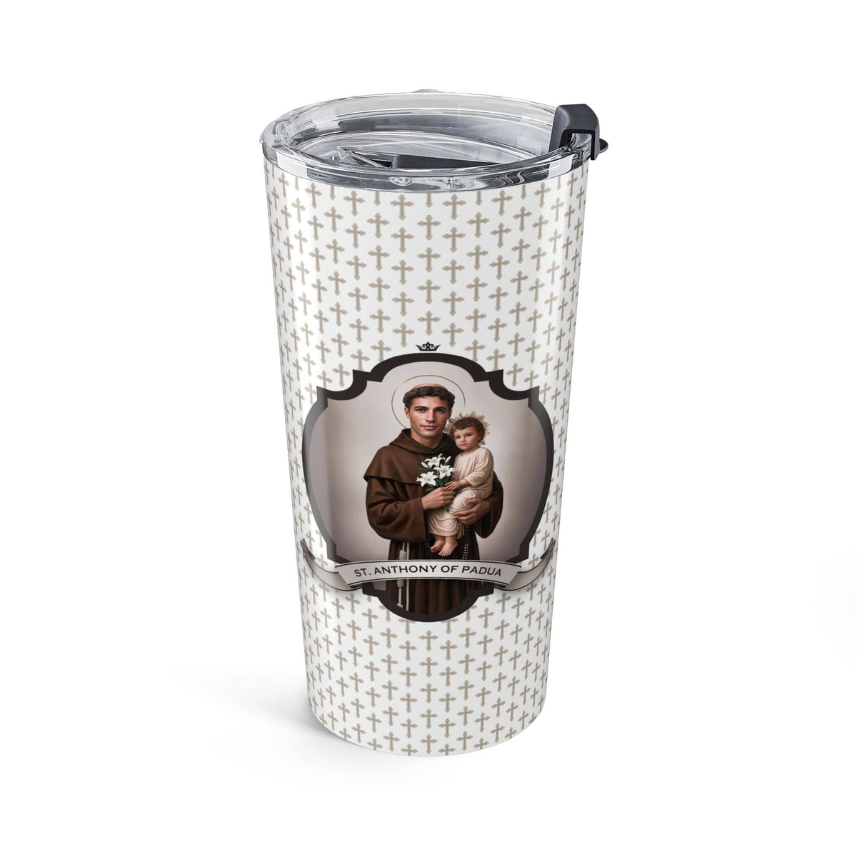 St. Anthony of Padua Tumbler (Crosses 20 oz) Copyright VENXARA