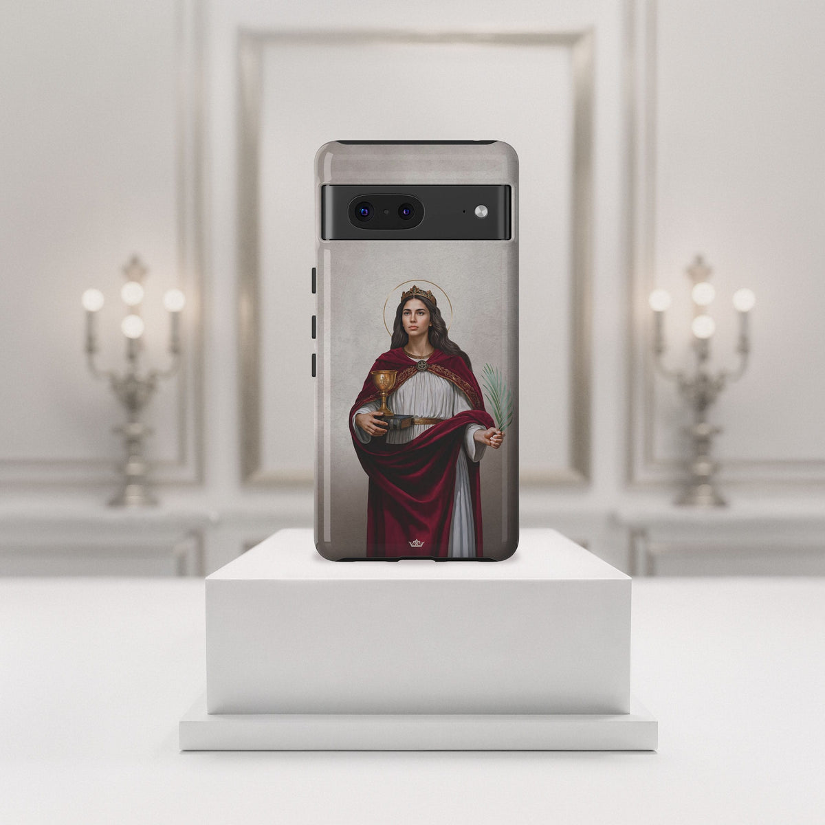 St. Barbara Hard Phone Case (Light) Copyright VENXARA