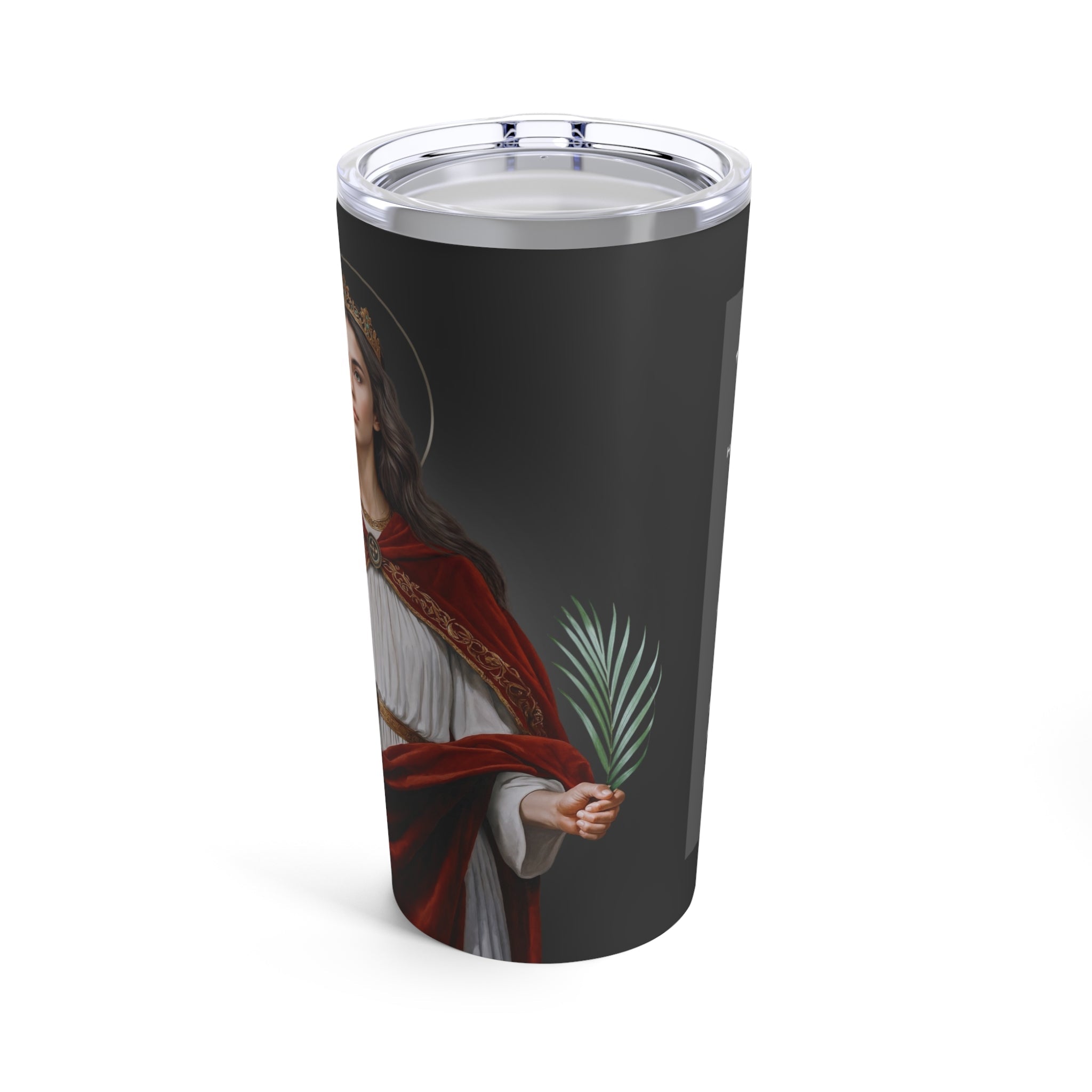 St. Barbara Lord's Prayer Tumbler 20 oz. (Ash) - VENXARA®