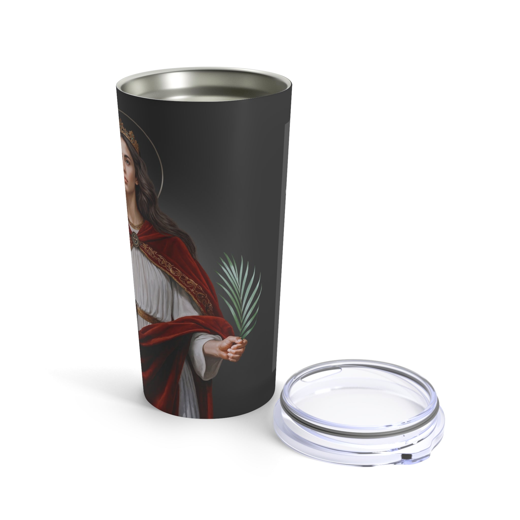 St. Barbara Lord's Prayer Tumbler 20 oz. (Ash) - VENXARA®