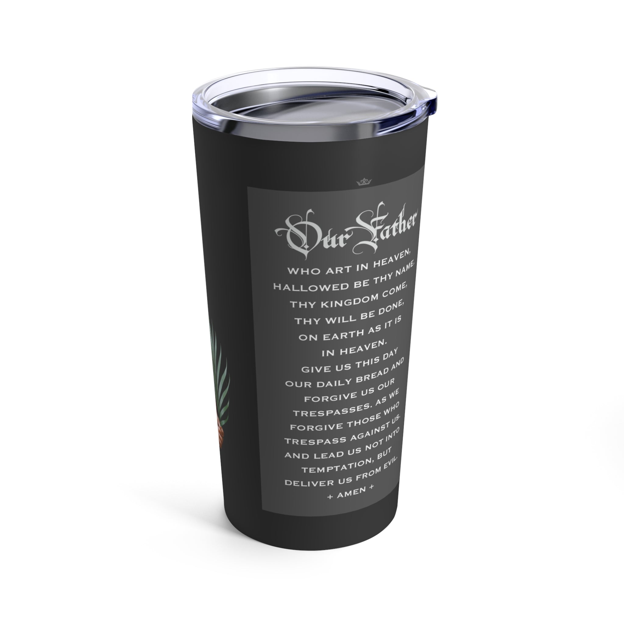 St. Barbara Lord's Prayer Tumbler 20 oz. (Ash) - VENXARA®