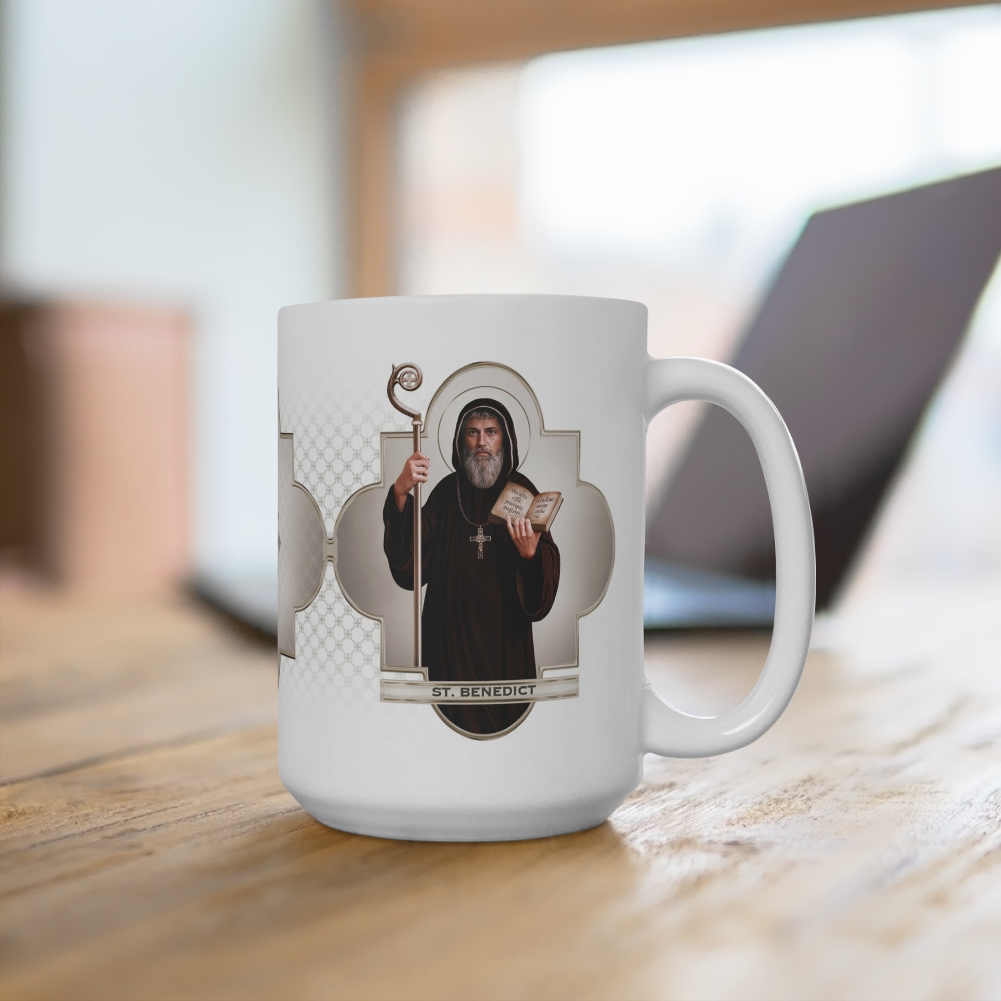 St. Benedict Ceramic Mug - VENXARA®
