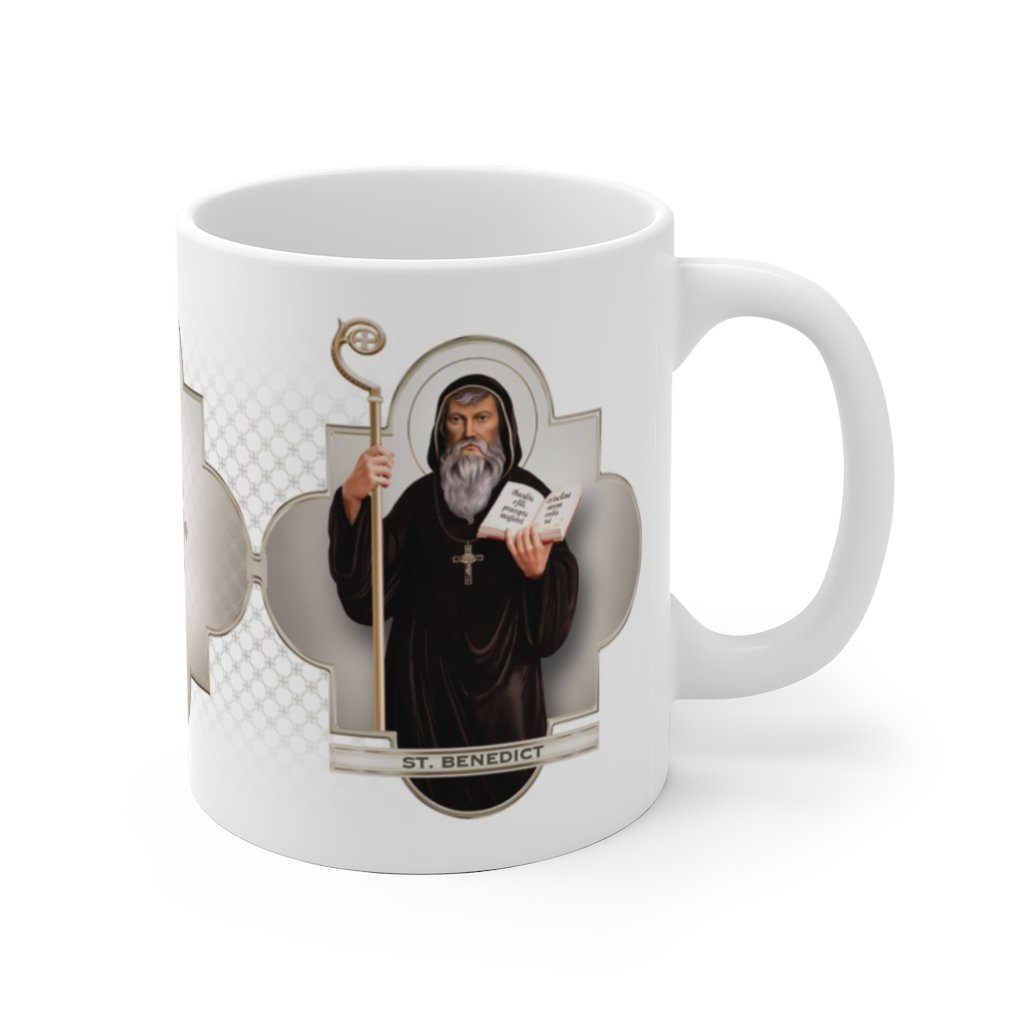 St. Benedict Ceramic Mug - VENXARA®
