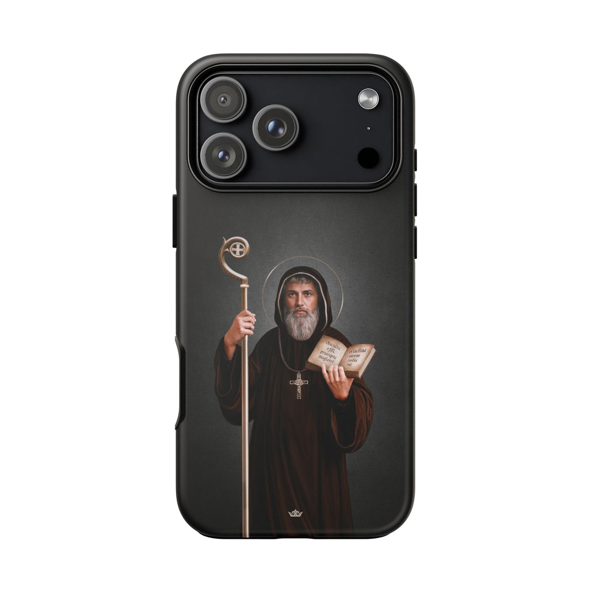 St. Benedict Hard Phone Case (Dark) Copyright VENXARA