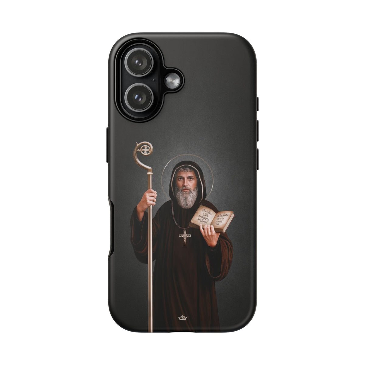 St. Benedict Hard Phone Case (Dark) Copyright VENXARA