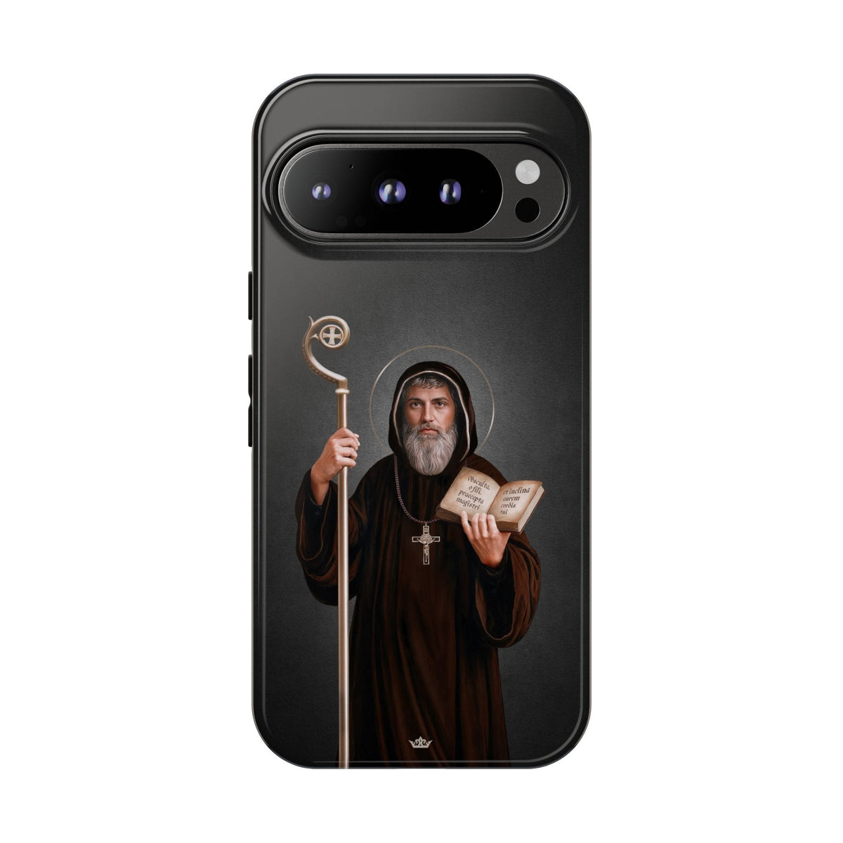 St. Benedict Hard Phone Case (Dark) Copyright VENXARA
