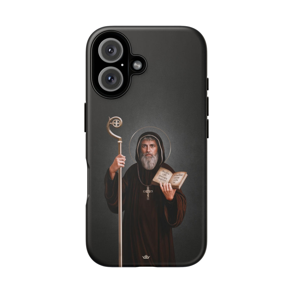 St. Benedict Hard Phone Case (Dark) Copyright VENXARA