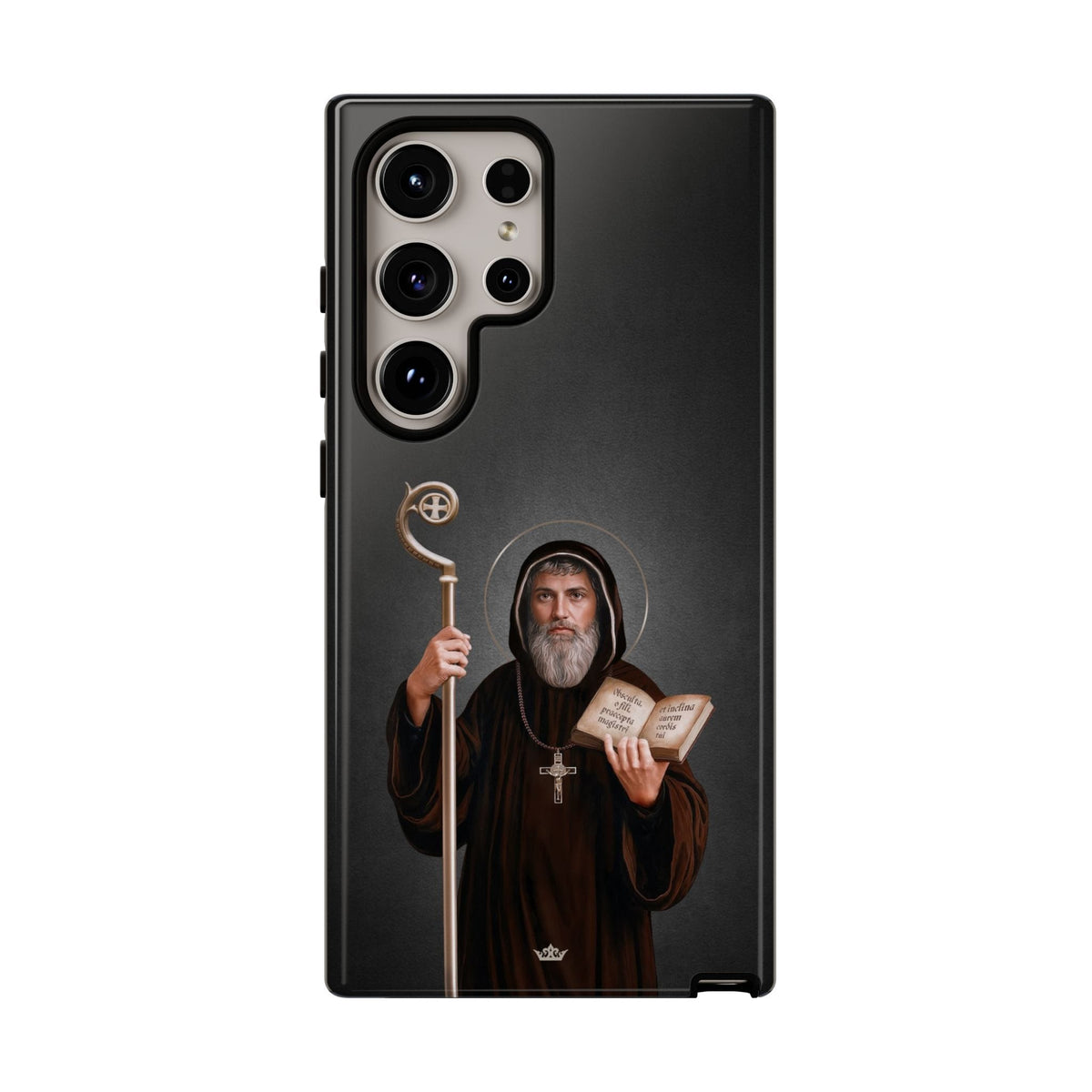 St. Benedict Hard Phone Case (Dark) Copyright VENXARA