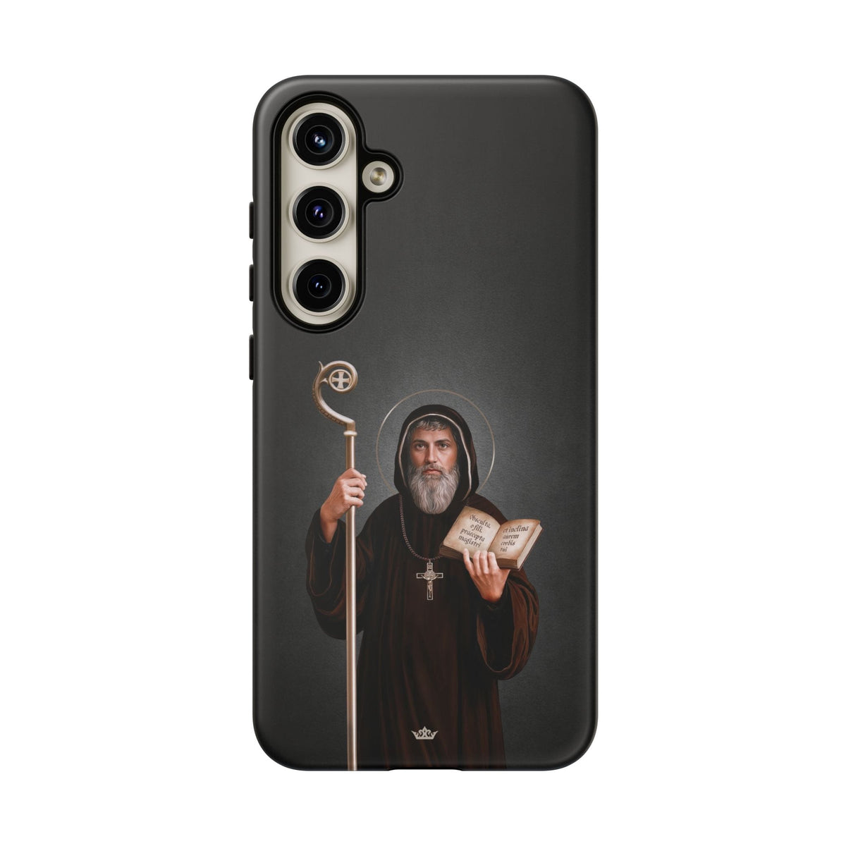 St. Benedict Hard Phone Case (Dark) Copyright VENXARA