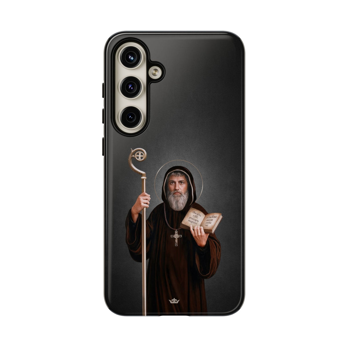St. Benedict Hard Phone Case (Dark) Copyright VENXARA