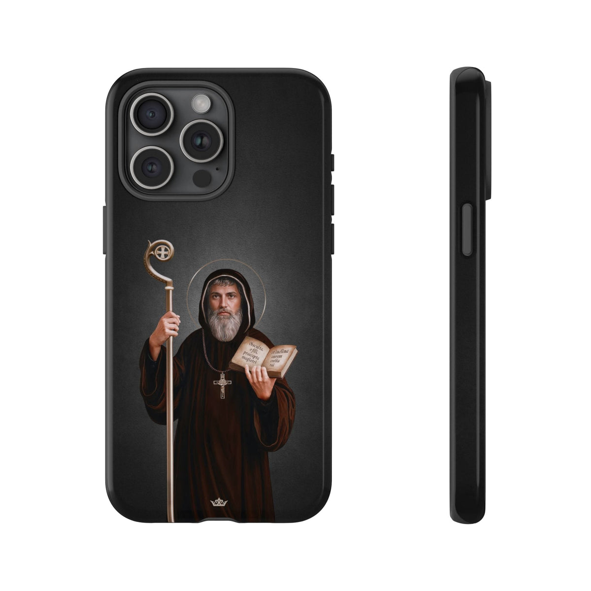 St. Benedict Hard Phone Case (Dark) Copyright VENXARA