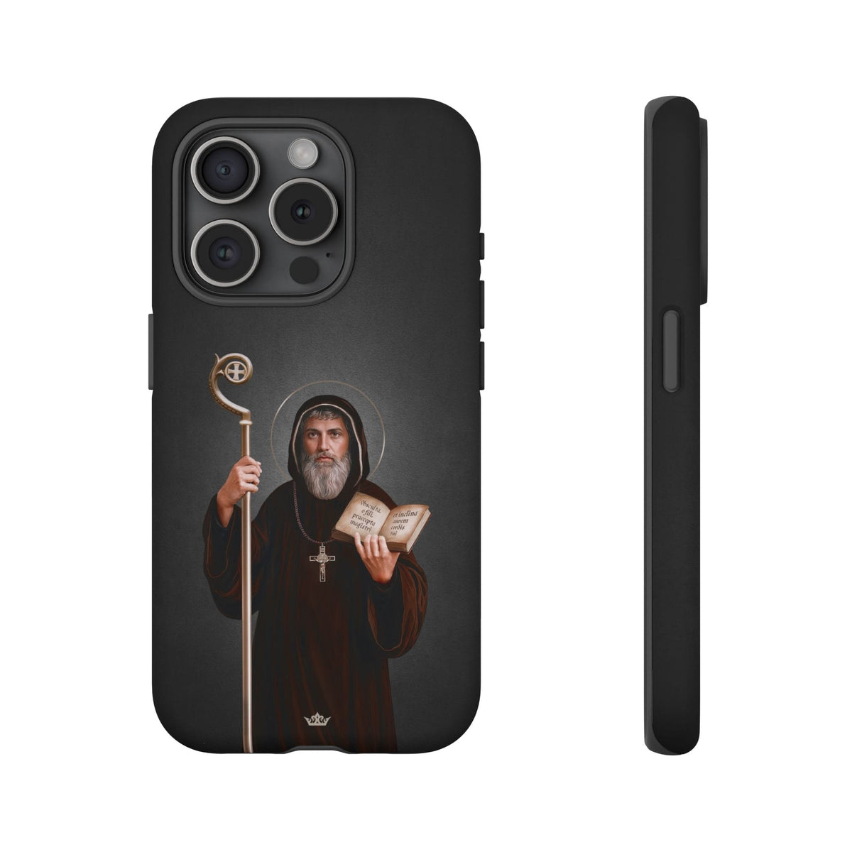 St. Benedict Hard Phone Case (Dark) Copyright VENXARA