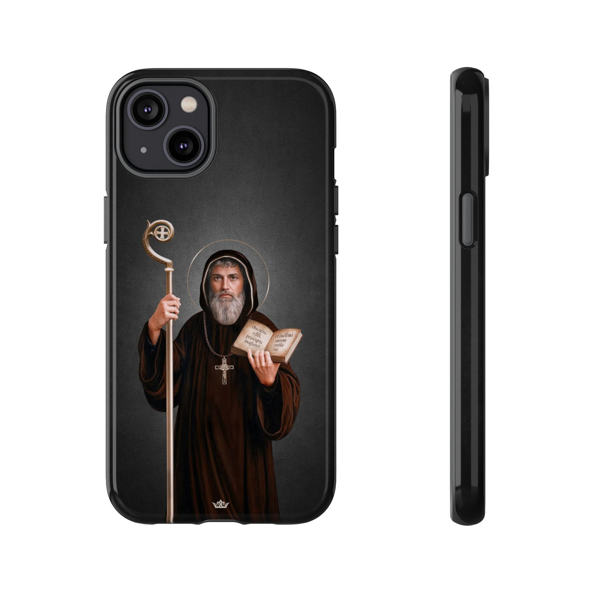 St. Benedict Hard Phone Case (Dark) Copyright VENXARA
