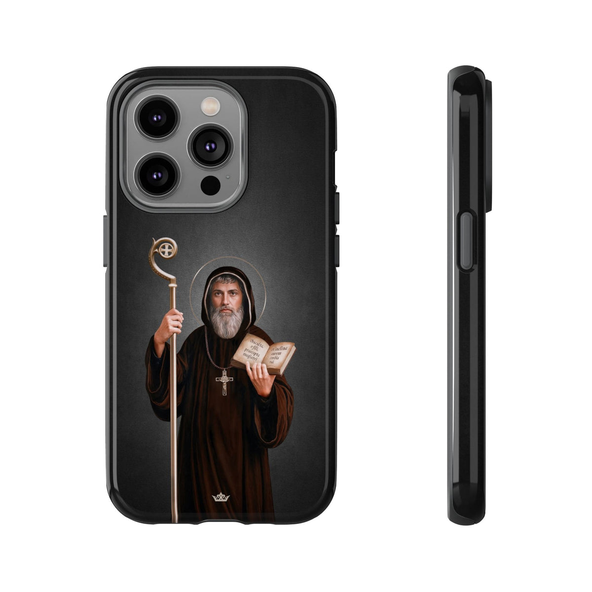 St. Benedict Hard Phone Case (Dark) Copyright VENXARA