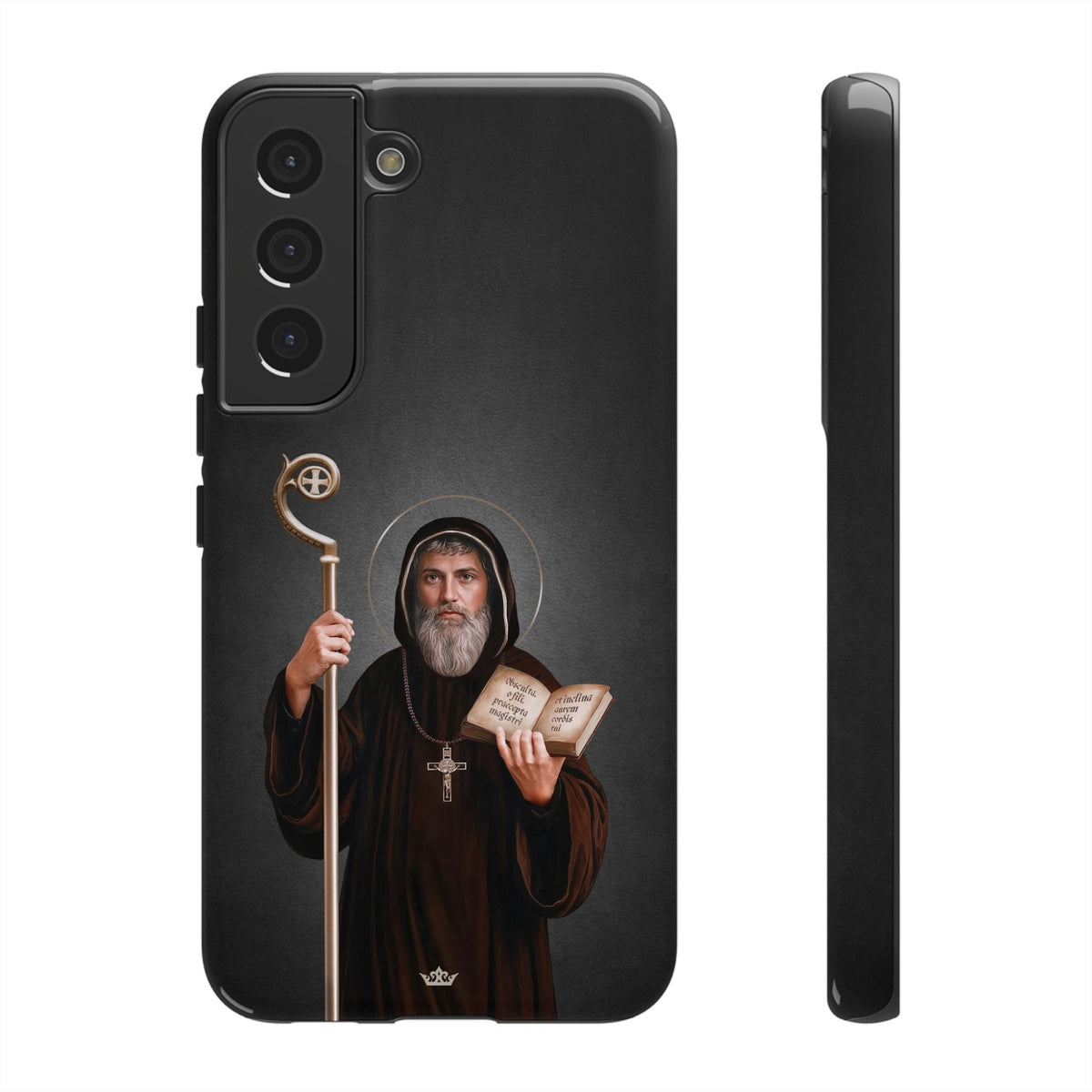 St. Benedict Hard Phone Case (Dark) Copyright VENXARA