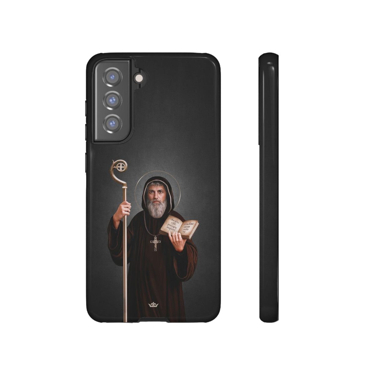 St. Benedict Hard Phone Case (Dark) Copyright VENXARA