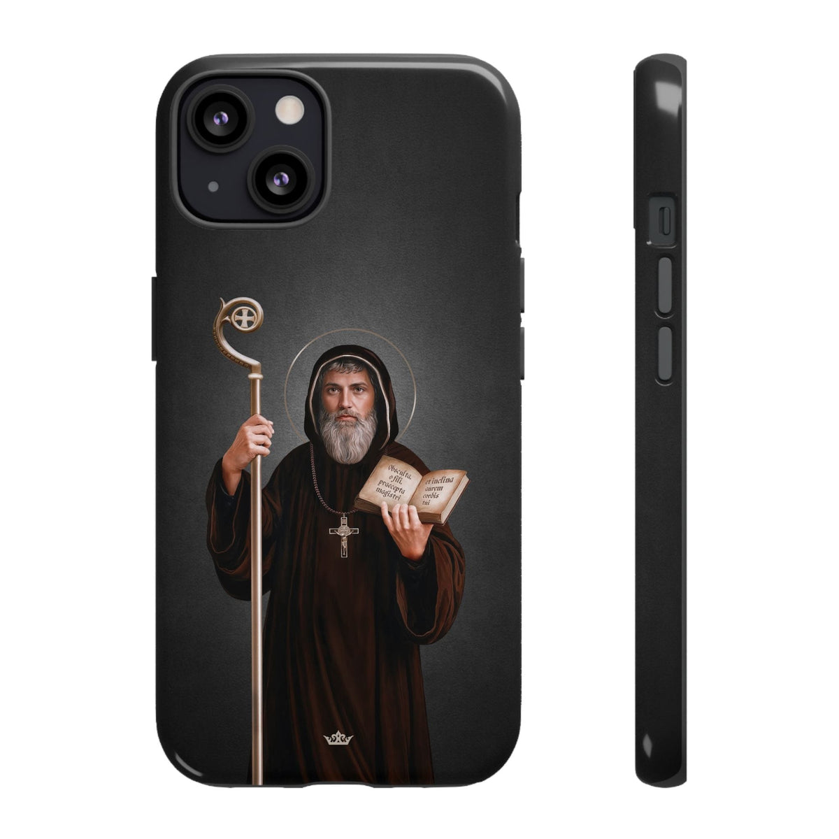 St. Benedict Hard Phone Case (Dark) Copyright VENXARA