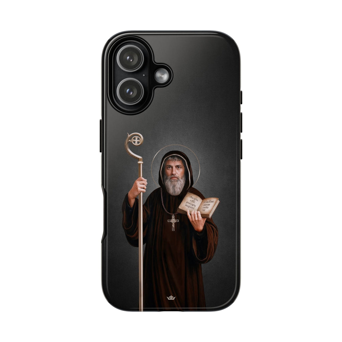 St. Benedict Hard Phone Case (Dark) Copyright VENXARA