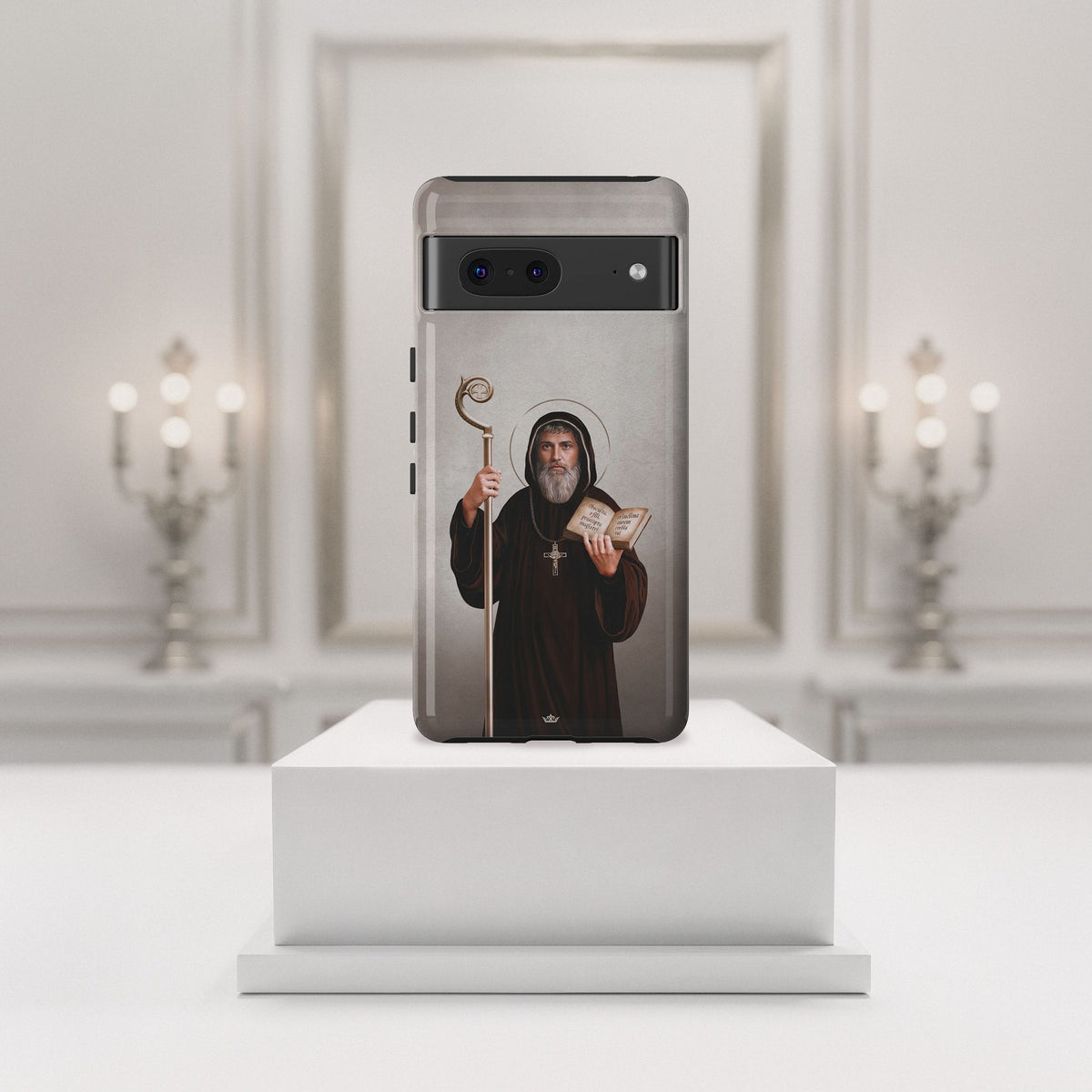 St. Benedict Hard Phone Case (Light) Copyright VENXARA