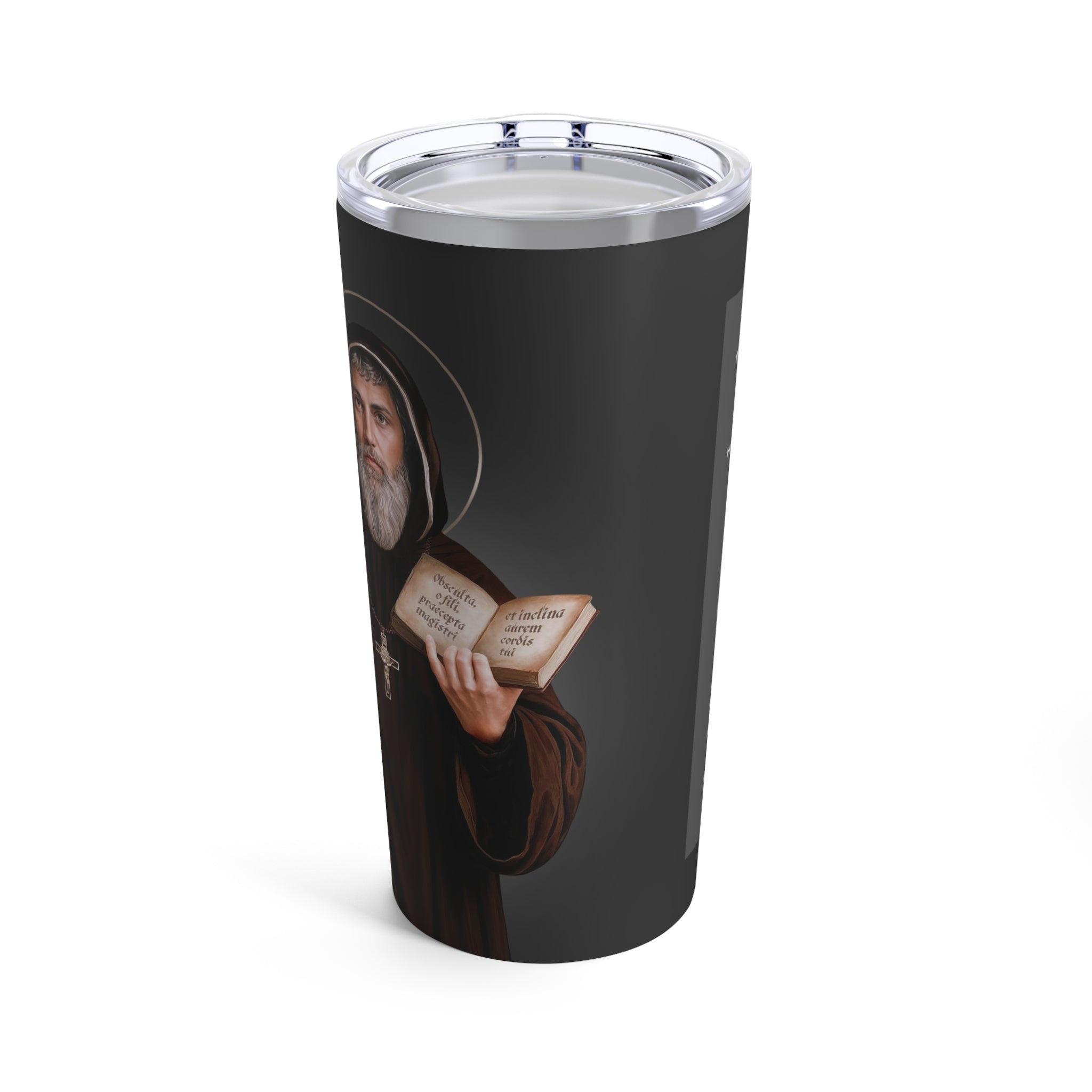 St. Benedict Lord's Prayer Tumbler 20 oz. (Ash) - VENXARA®