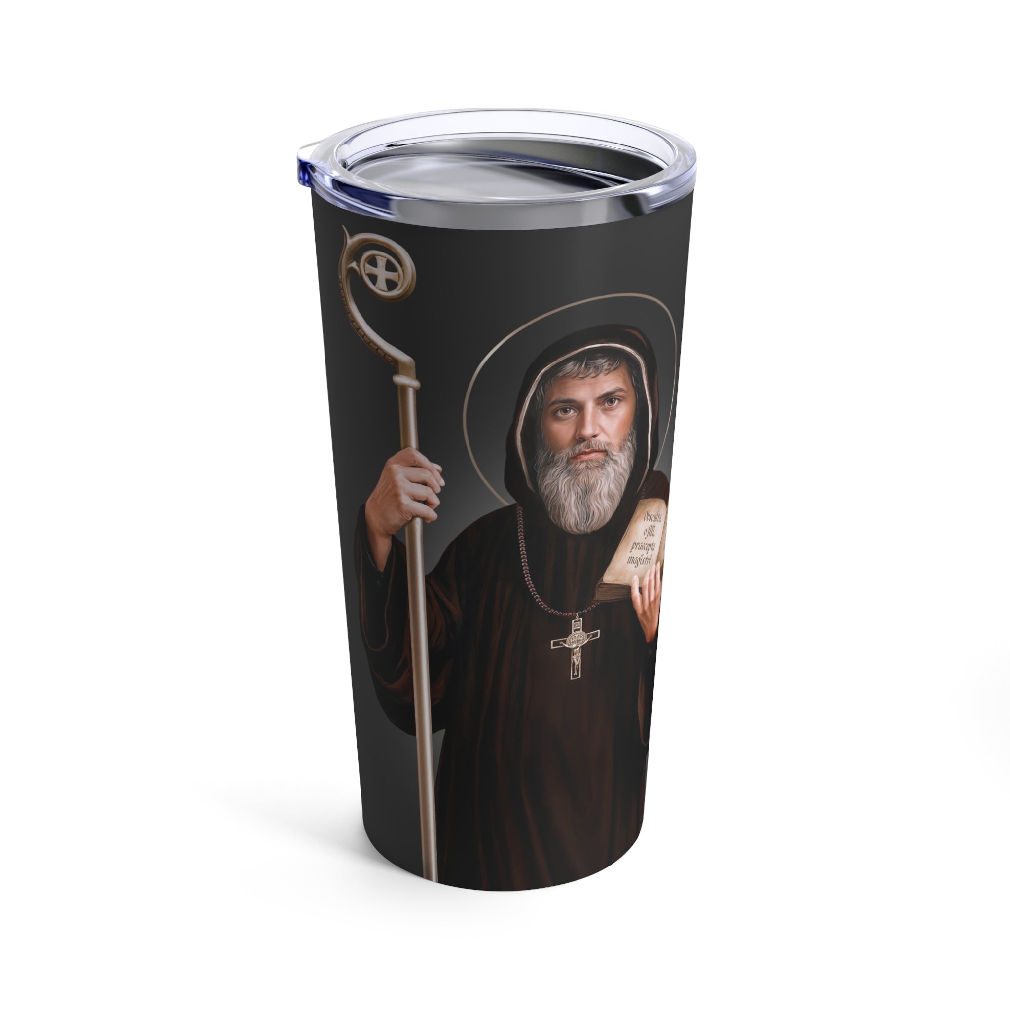 St. Benedict Lord's Prayer Tumbler 20 oz. (Ash) - VENXARA®