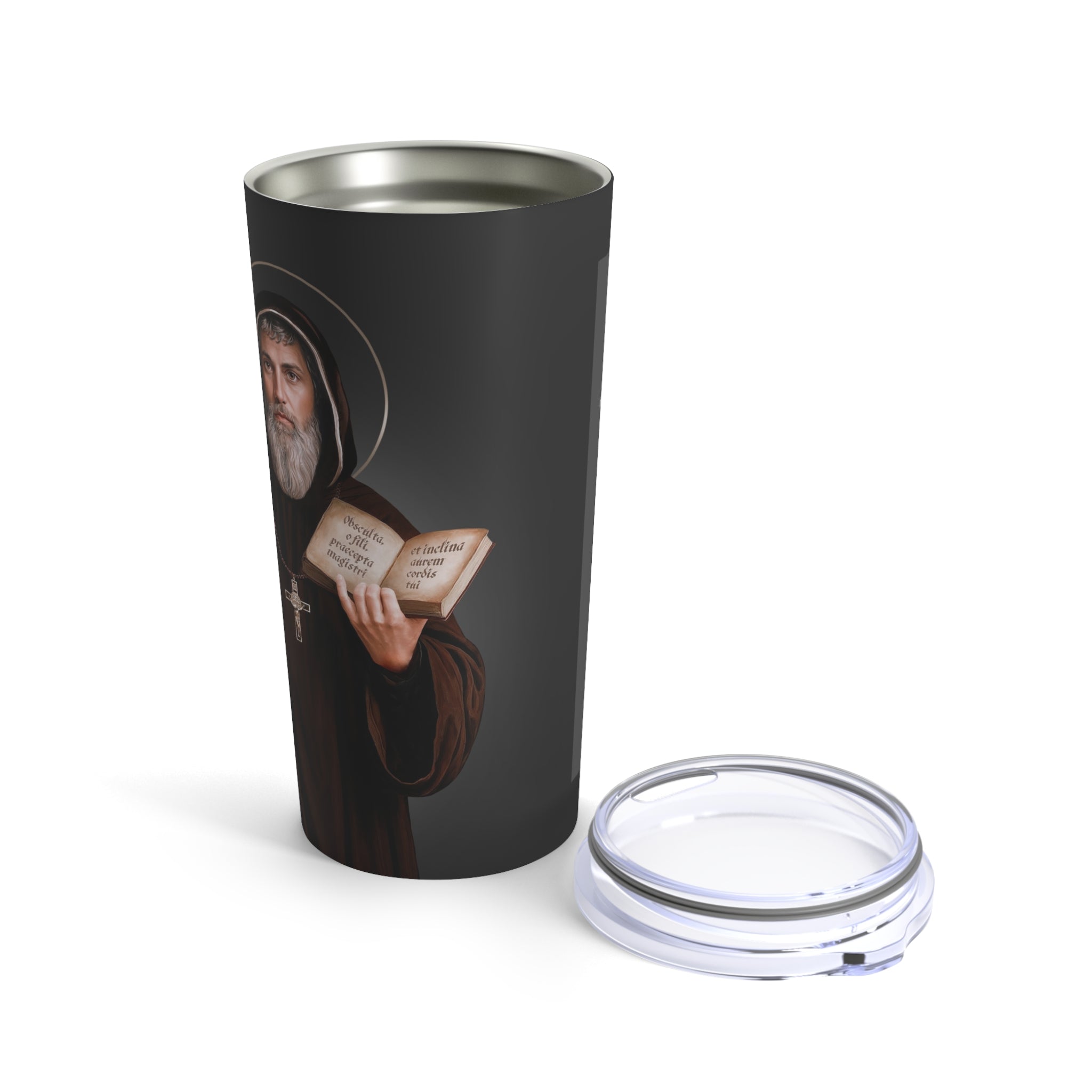 St. Benedict Lord's Prayer Tumbler 20 oz. (Ash) - VENXARA®