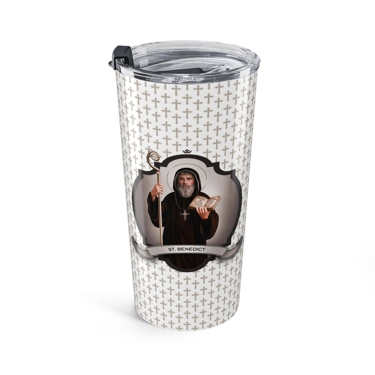 St. Benedict Tumbler (Crosses 20 oz) Copyright VENXARA