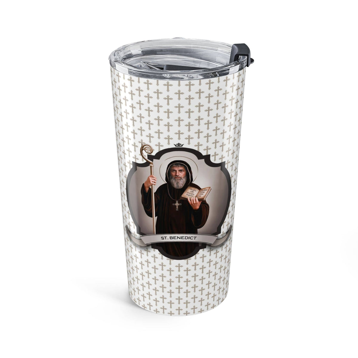 St. Benedict Tumbler (Crosses 20 oz) Copyright VENXARA