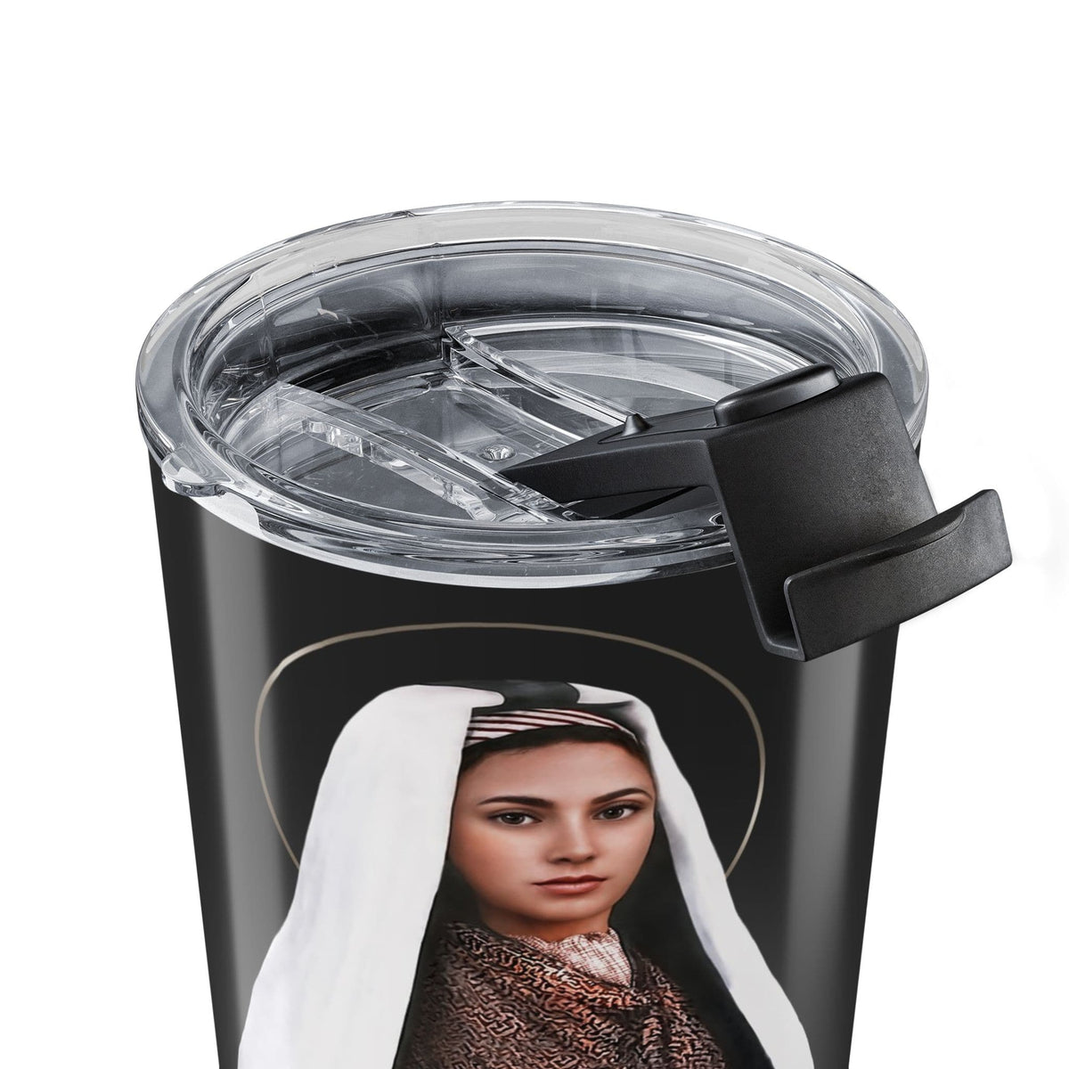 St. Bernadette Ave Maria Prayer Tumbler (Ash 20 oz) Copyright VENXARA