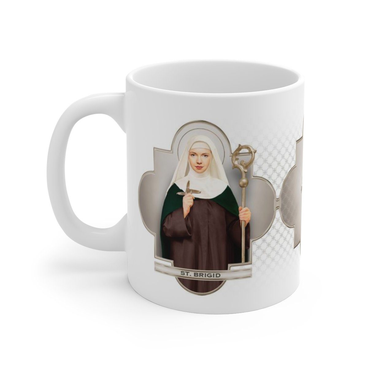 St. Brigid of Ireland Ceramic Mug - VENXARA®