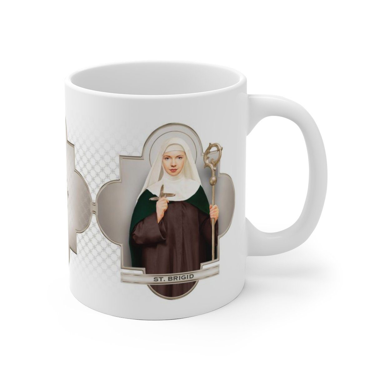 St. Brigid of Ireland Ceramic Mug - VENXARA®
