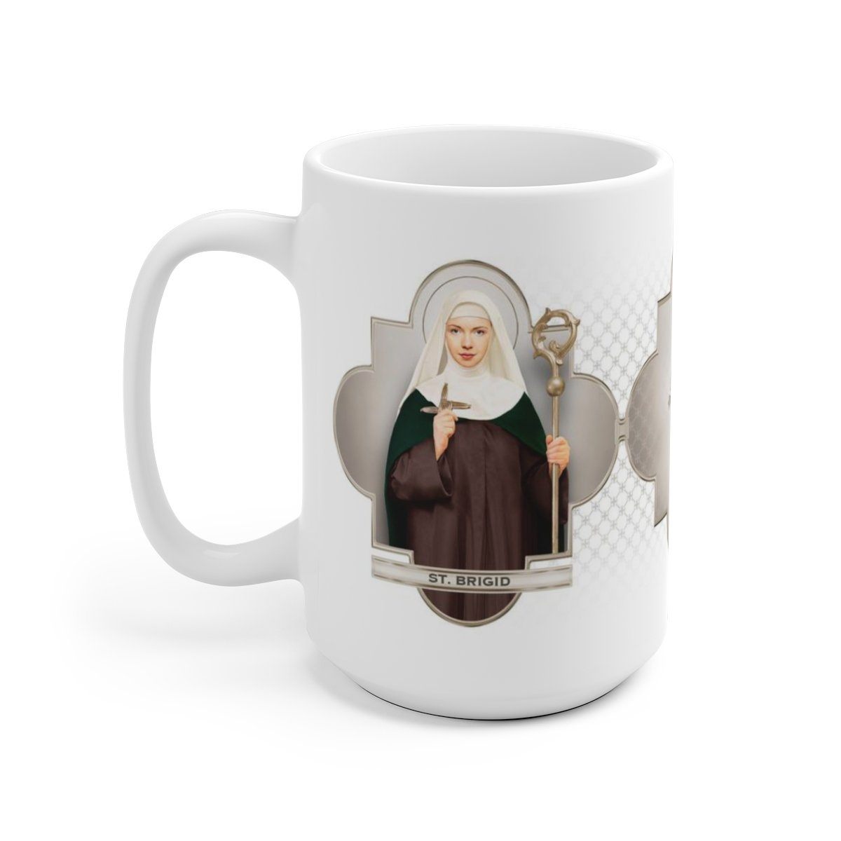 St. Brigid of Ireland Ceramic Mug - VENXARA®