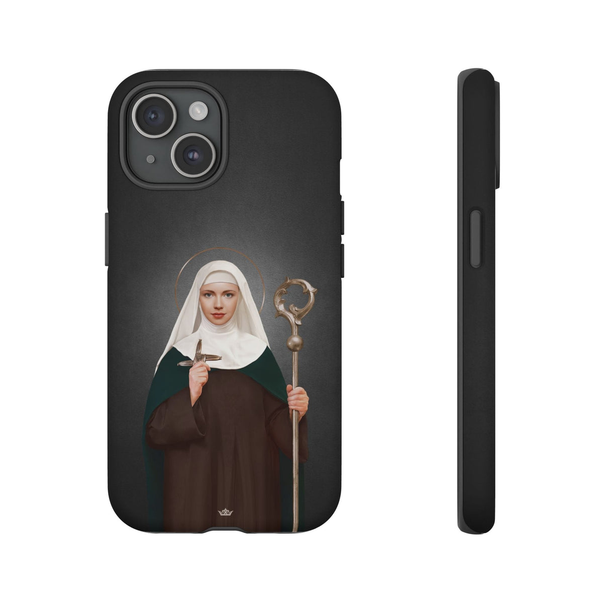 St. Brigid of Ireland Hard Phone Case (Dark) Copyright VENXARA