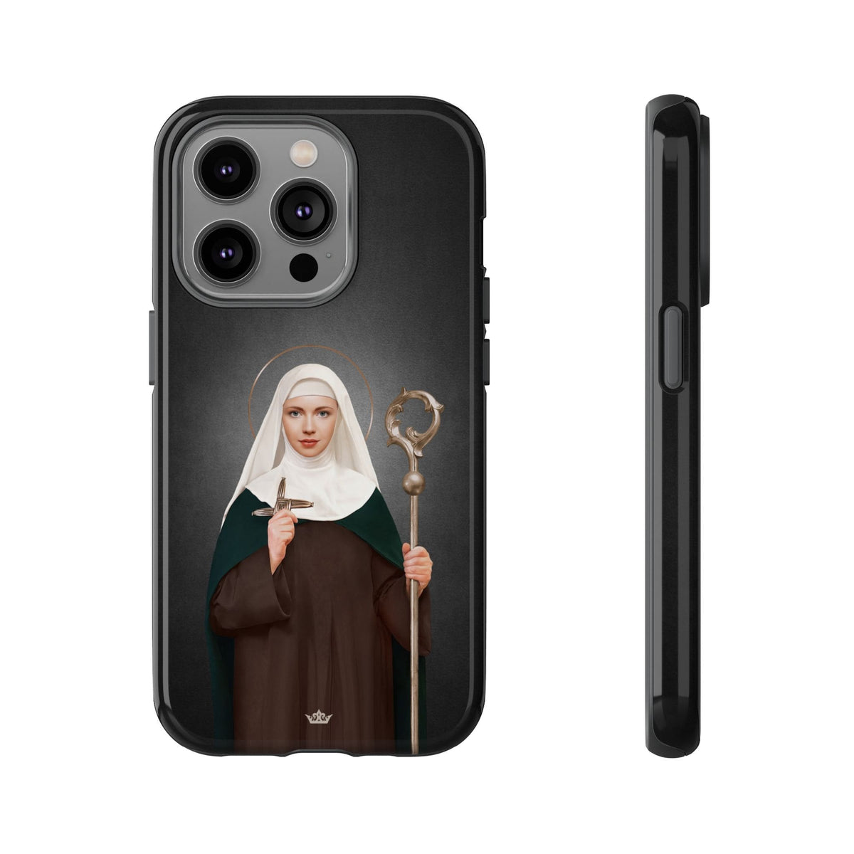 St. Brigid of Ireland Hard Phone Case (Dark) Copyright VENXARA