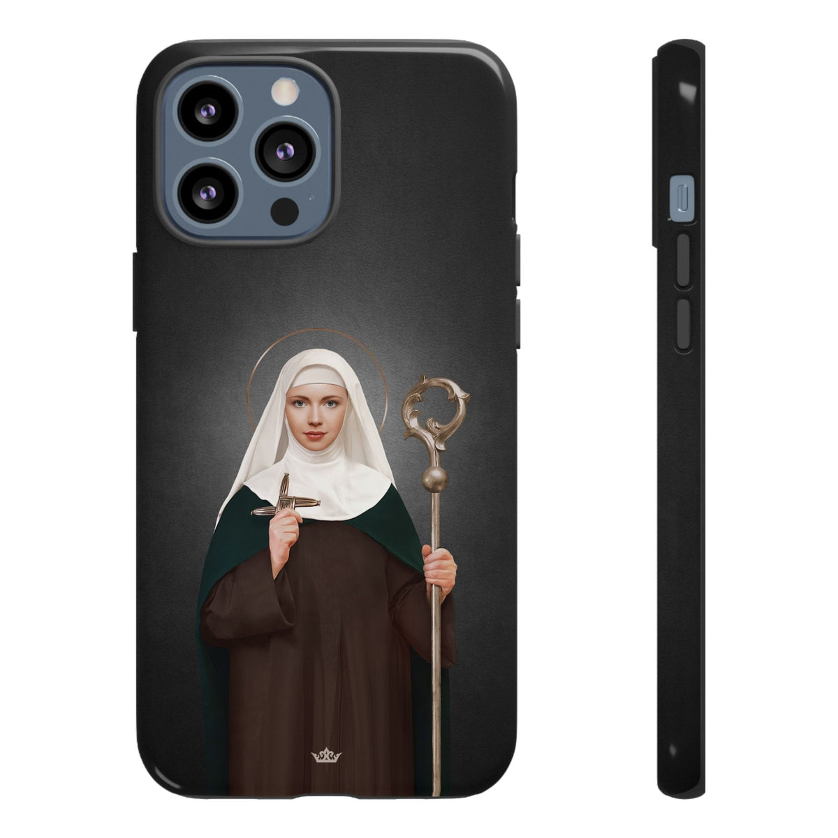 St. Brigid of Ireland Hard Phone Case (Dark) Copyright VENXARA
