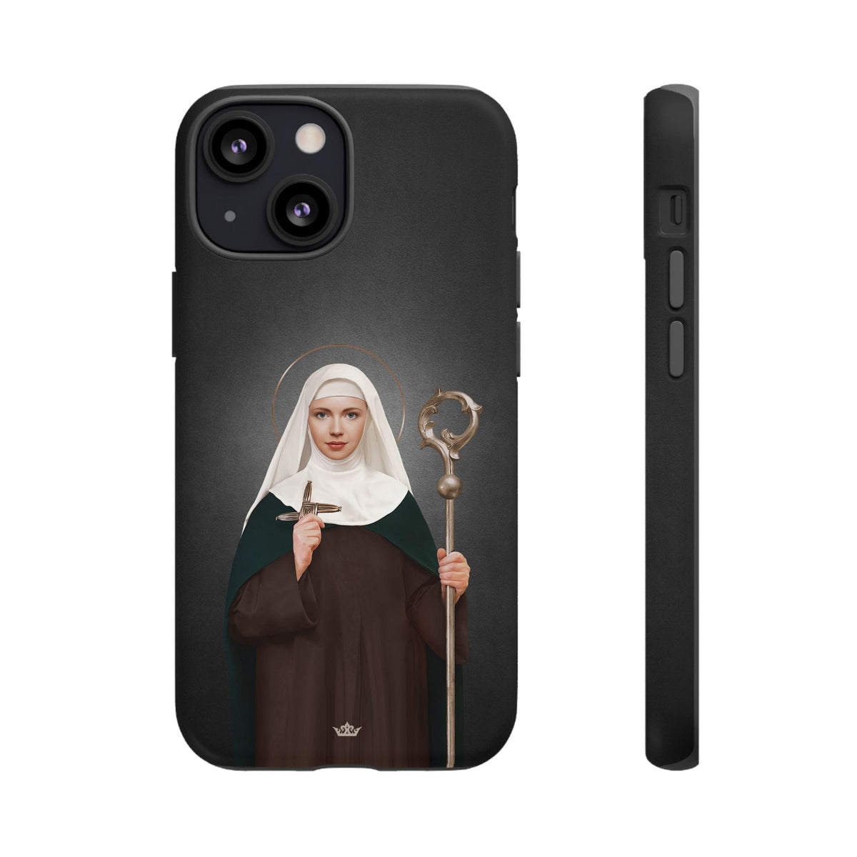St. Brigid of Ireland Hard Phone Case (Dark) Copyright VENXARA