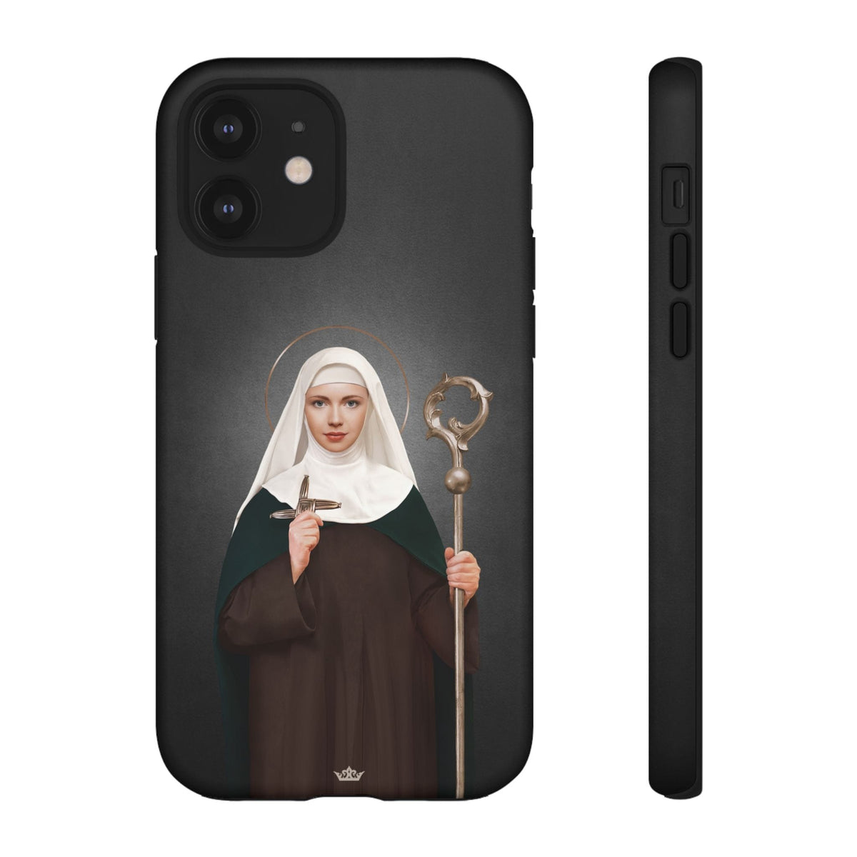 St. Brigid of Ireland Hard Phone Case (Dark) Copyright VENXARA