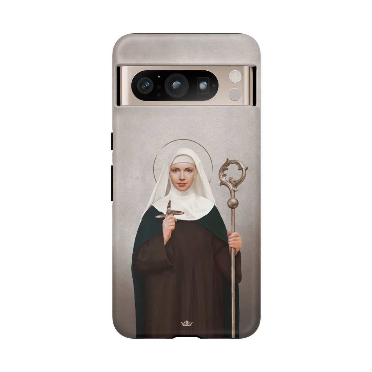 St. Brigid of Ireland Hard Phone Case (Light) Copyright VENXARA