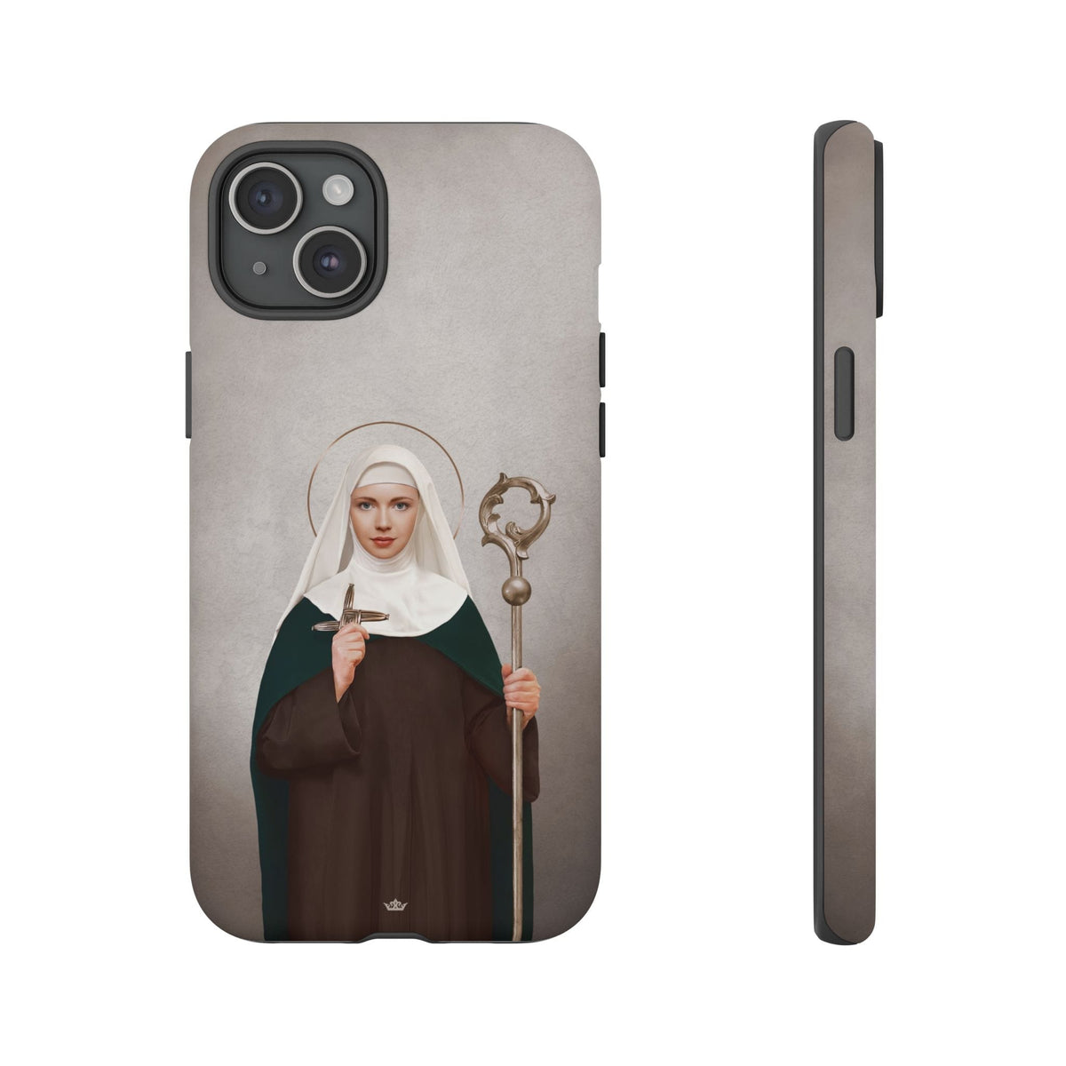 St. Brigid of Ireland Hard Phone Case (Light) Copyright VENXARA