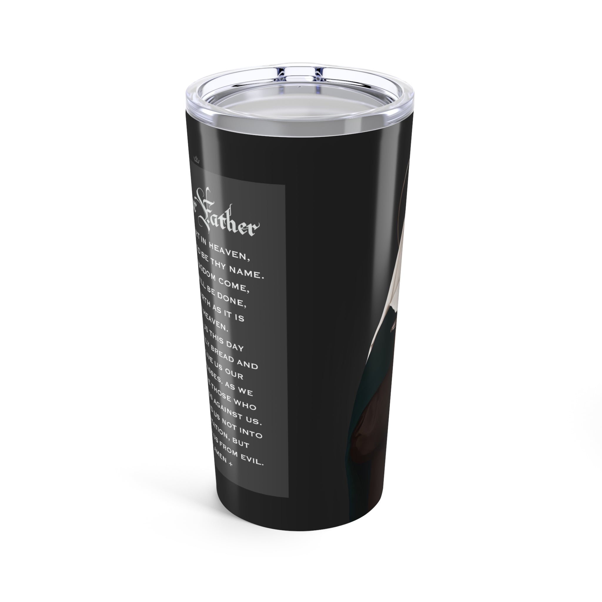 St. Brigid of Ireland Lord's Prayer Tumbler 20 oz. (Ash) - VENXARA®