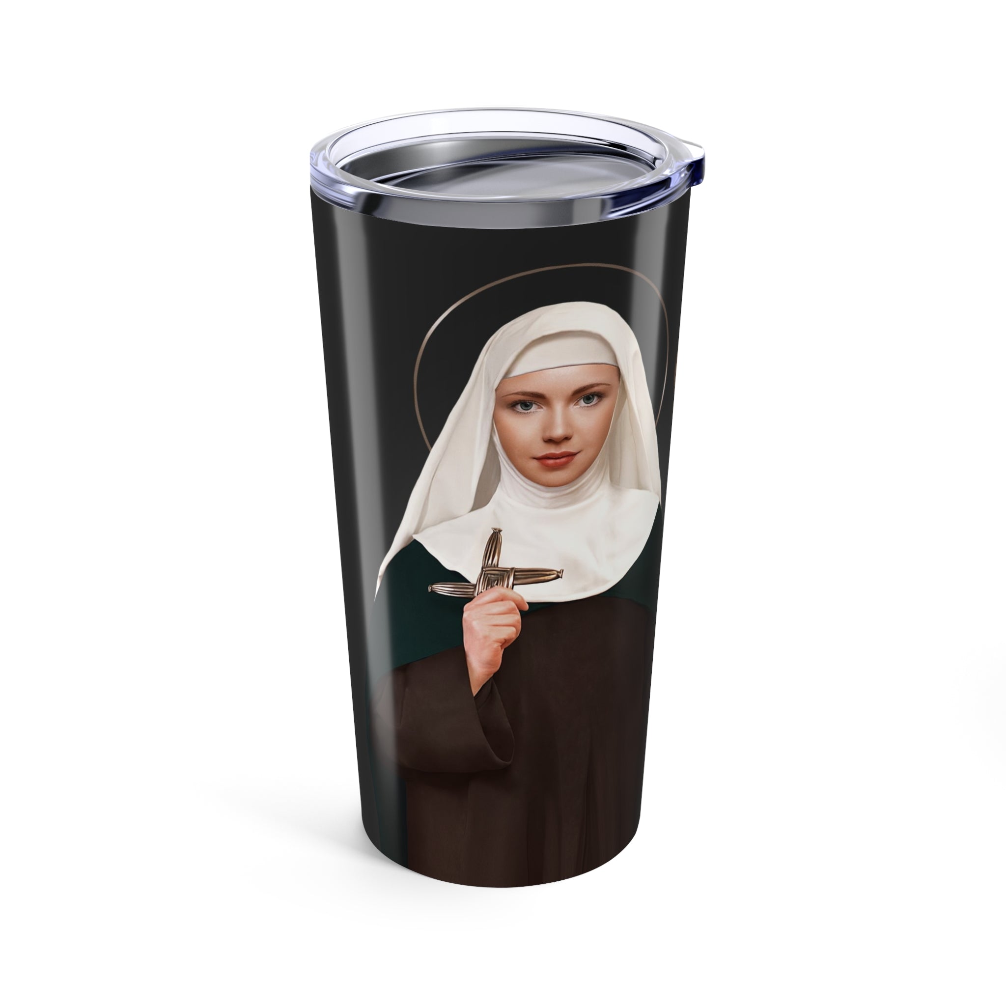 St. Brigid of Ireland Lord's Prayer Tumbler 20 oz. (Ash) - VENXARA®