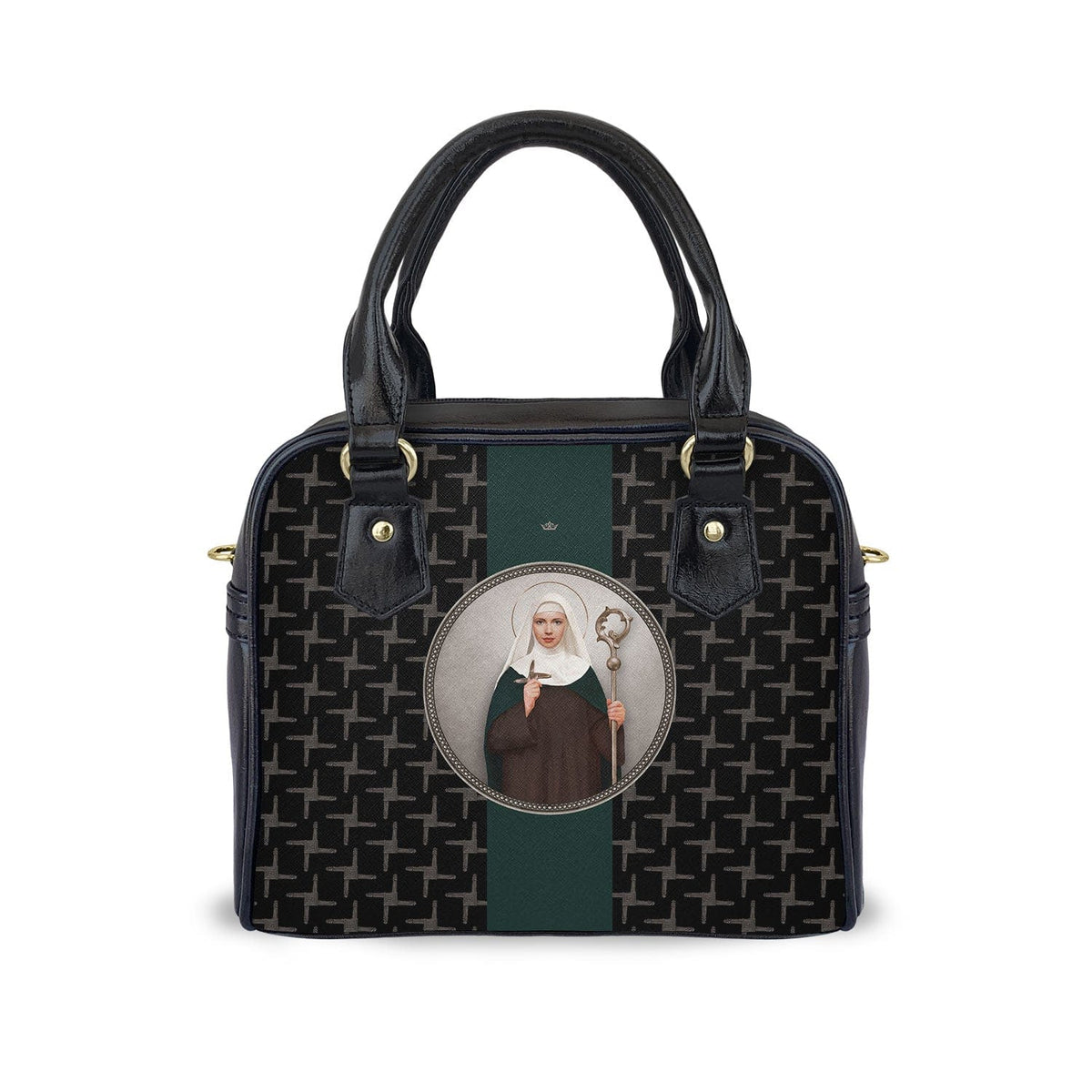 St. Brigid of Ireland Medallion Handbag (Crosses) Copyright VENXARA
