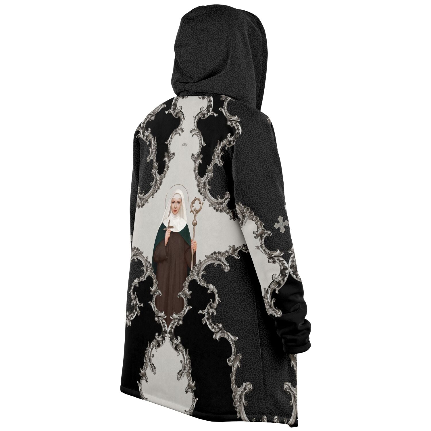 St. Brigid of Ireland Microfleece Cloak (Baroque Leopard) - VENXARA®