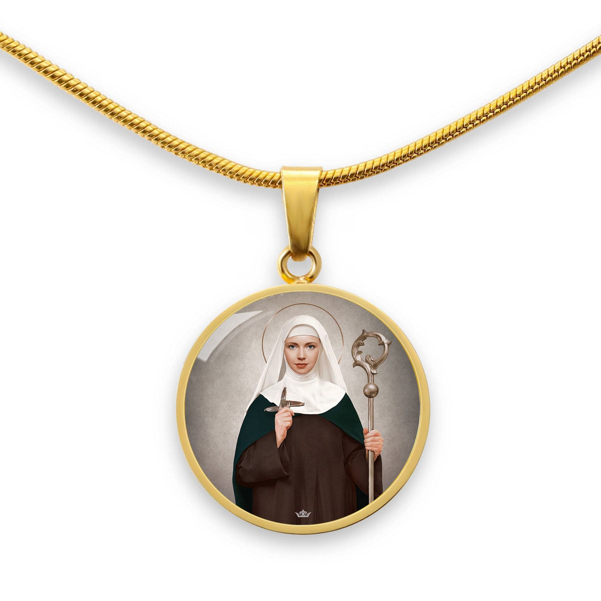 St. Brigid of Ireland Pendant Necklace Copyright VENXARA
