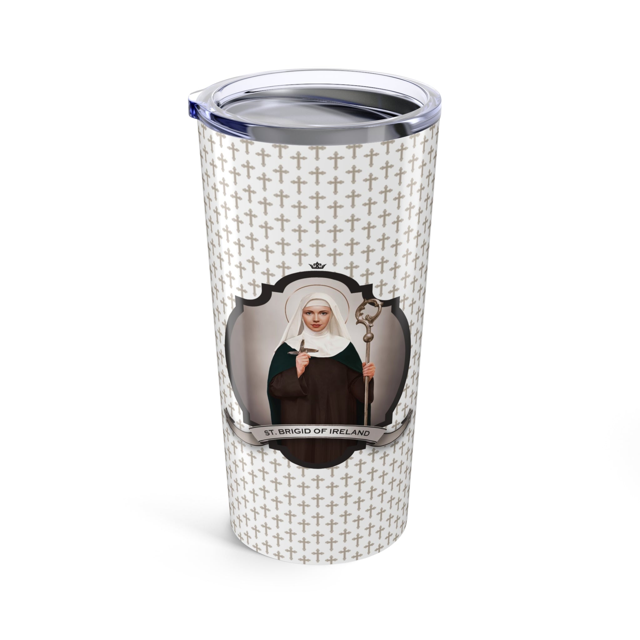 St. Brigid of Ireland Tumbler (Crosses 20 oz) - VENXARA®