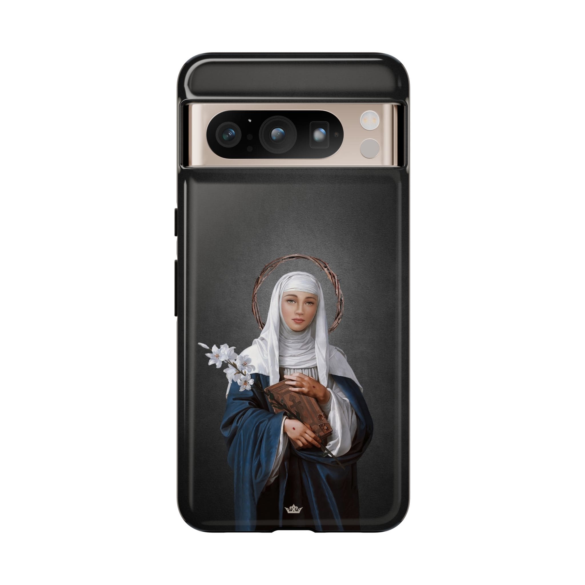 St. Catherine of Siena Hard Phone Case (Dark) Copyright VENXARA
