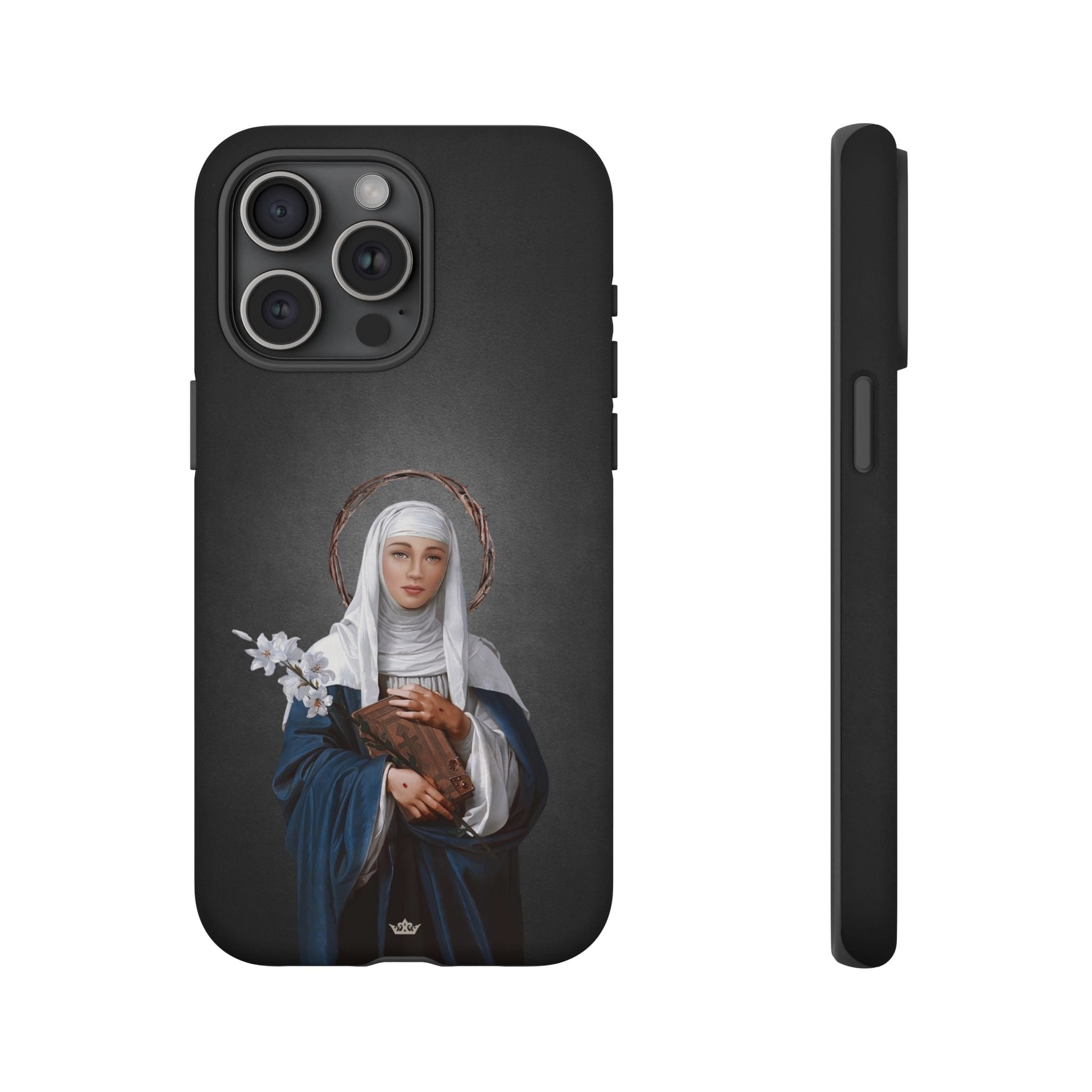 St. Catherine of Siena Hard Phone Case (Dark) Copyright VENXARA